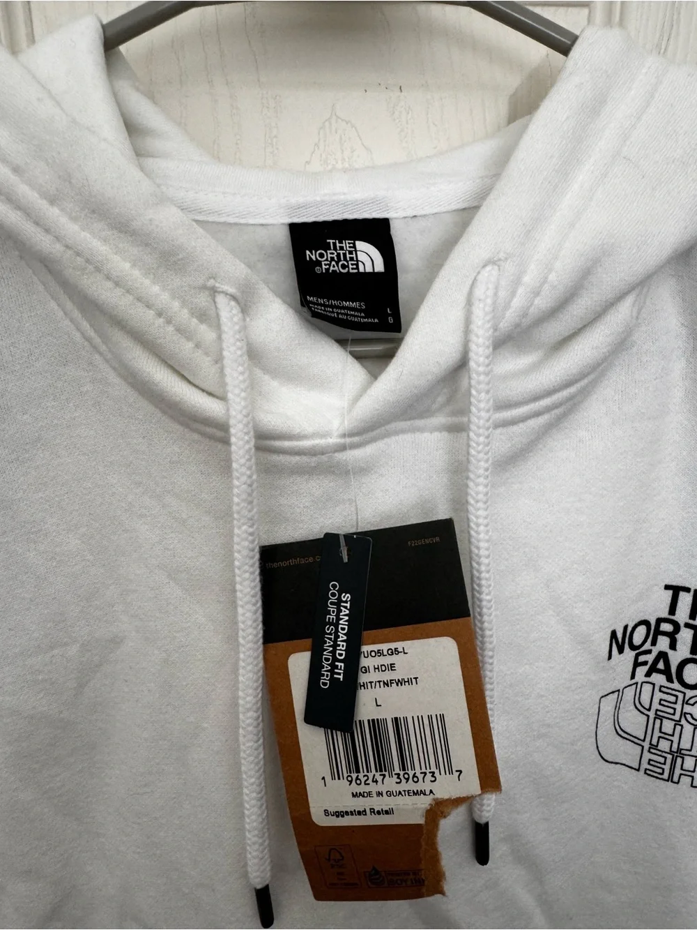 The North Face White Pullover Hoodie with Logo